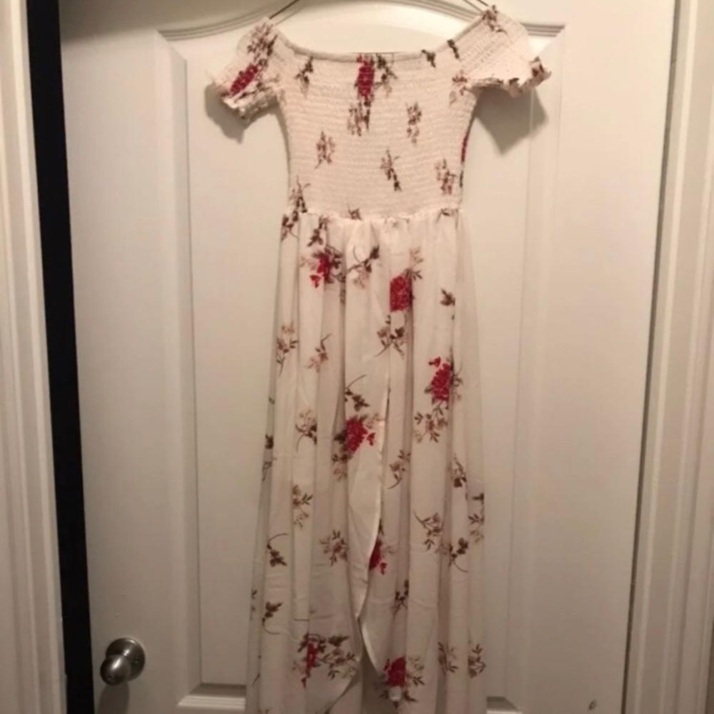 Off the shoulder floral dress